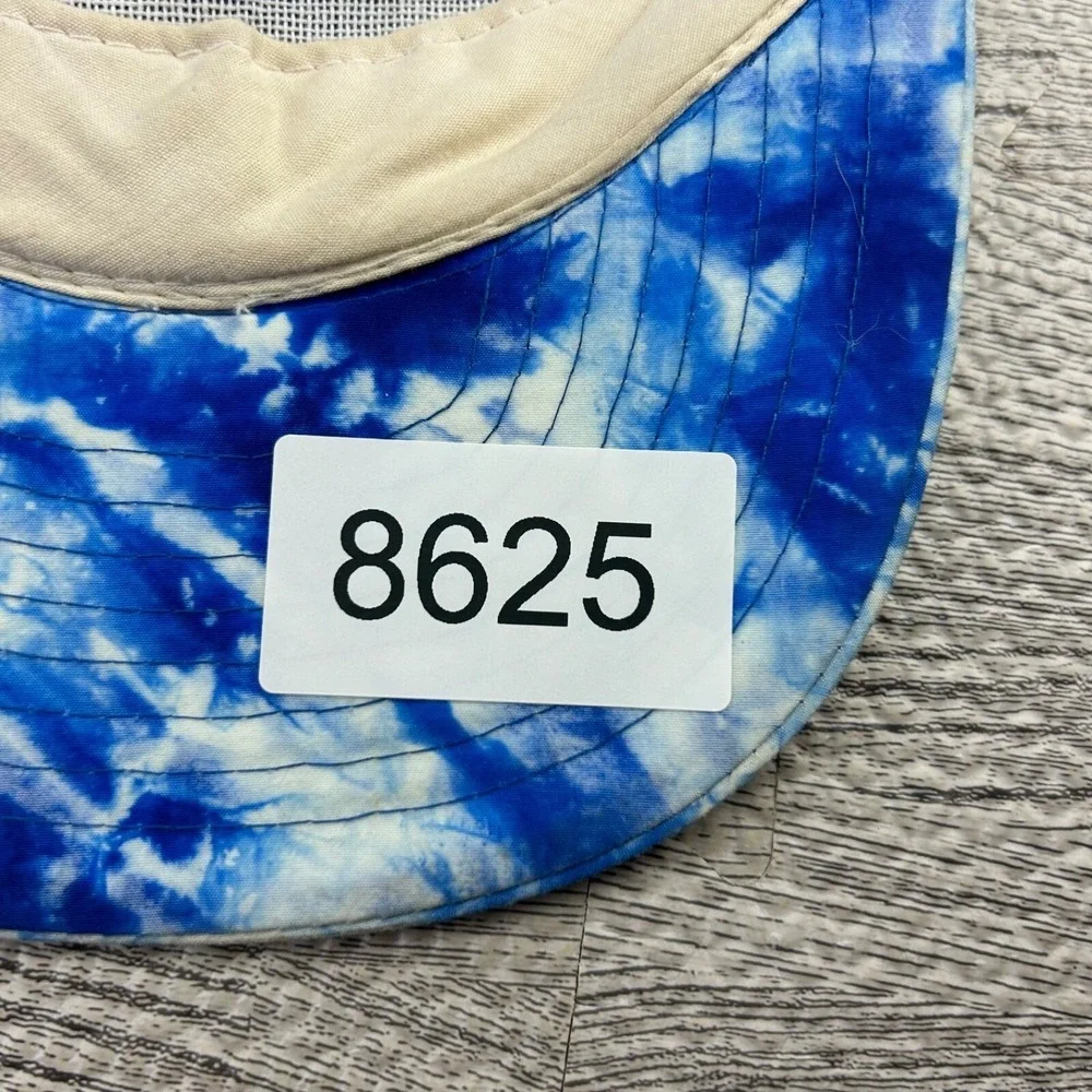 Vintage 90s Mt Lakes California Hat Cap Strap Back Adjustable Blue Tie Dye Adult